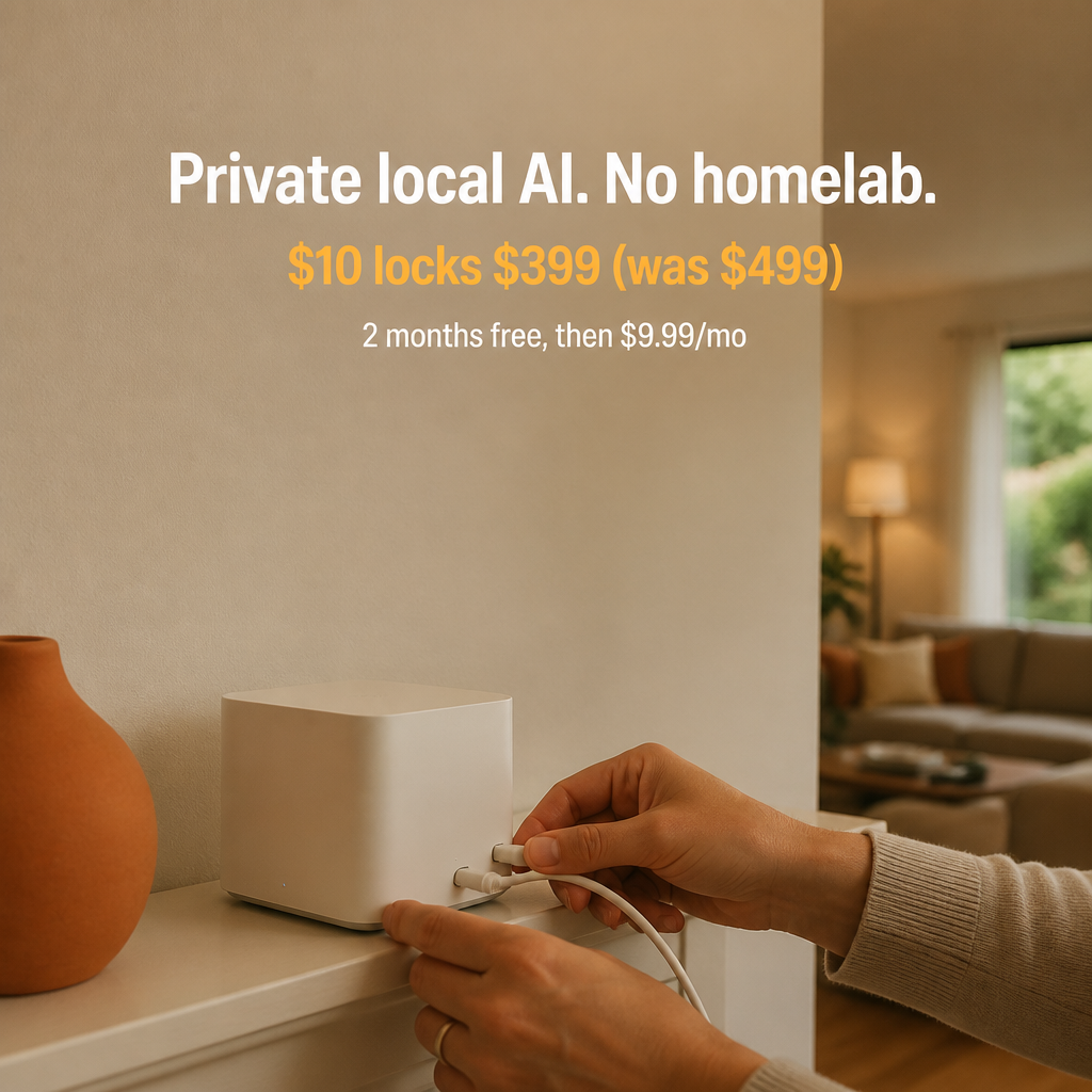 Vauble Studio Facebook ad: Plug in. Add family. Done.