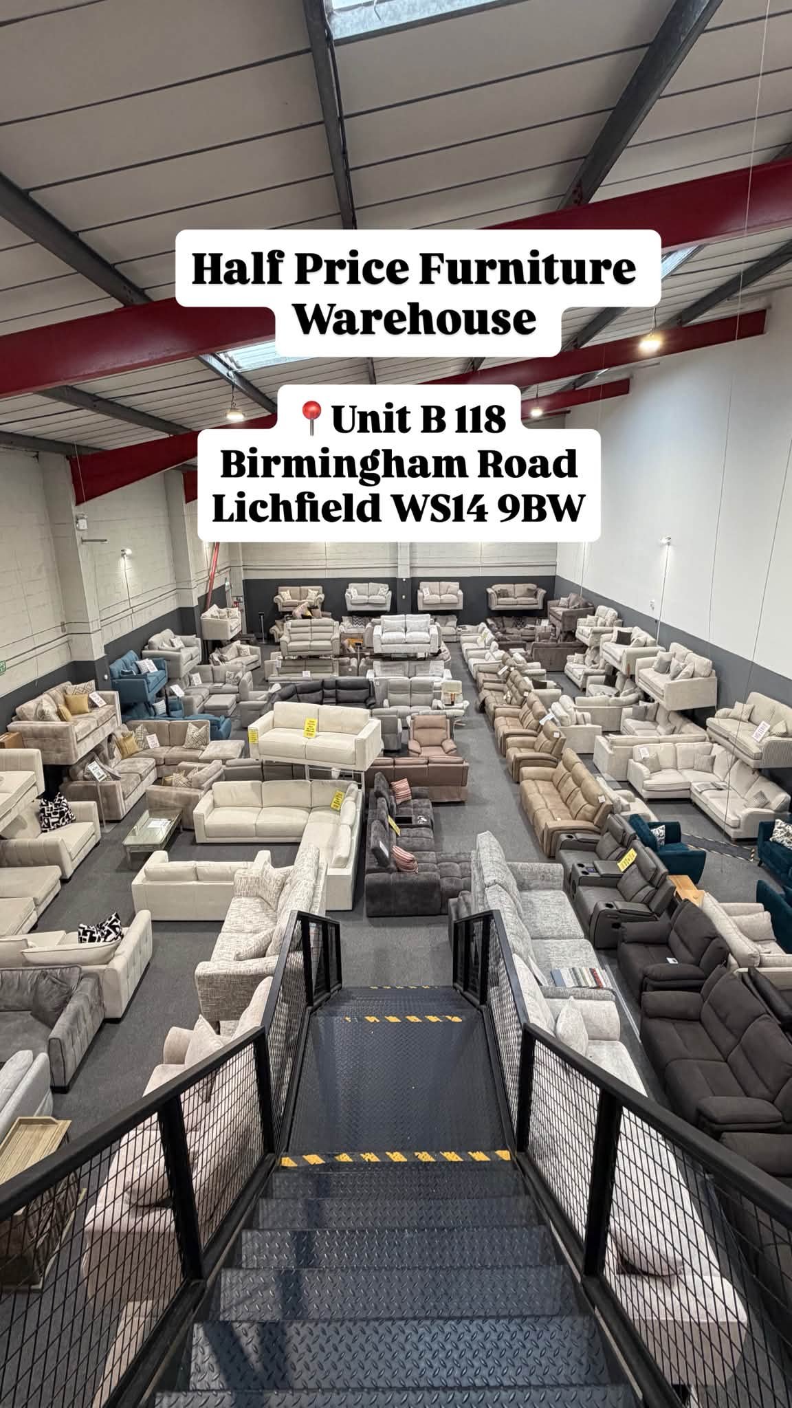 Half Price Furniture Warehouse Facebook ad