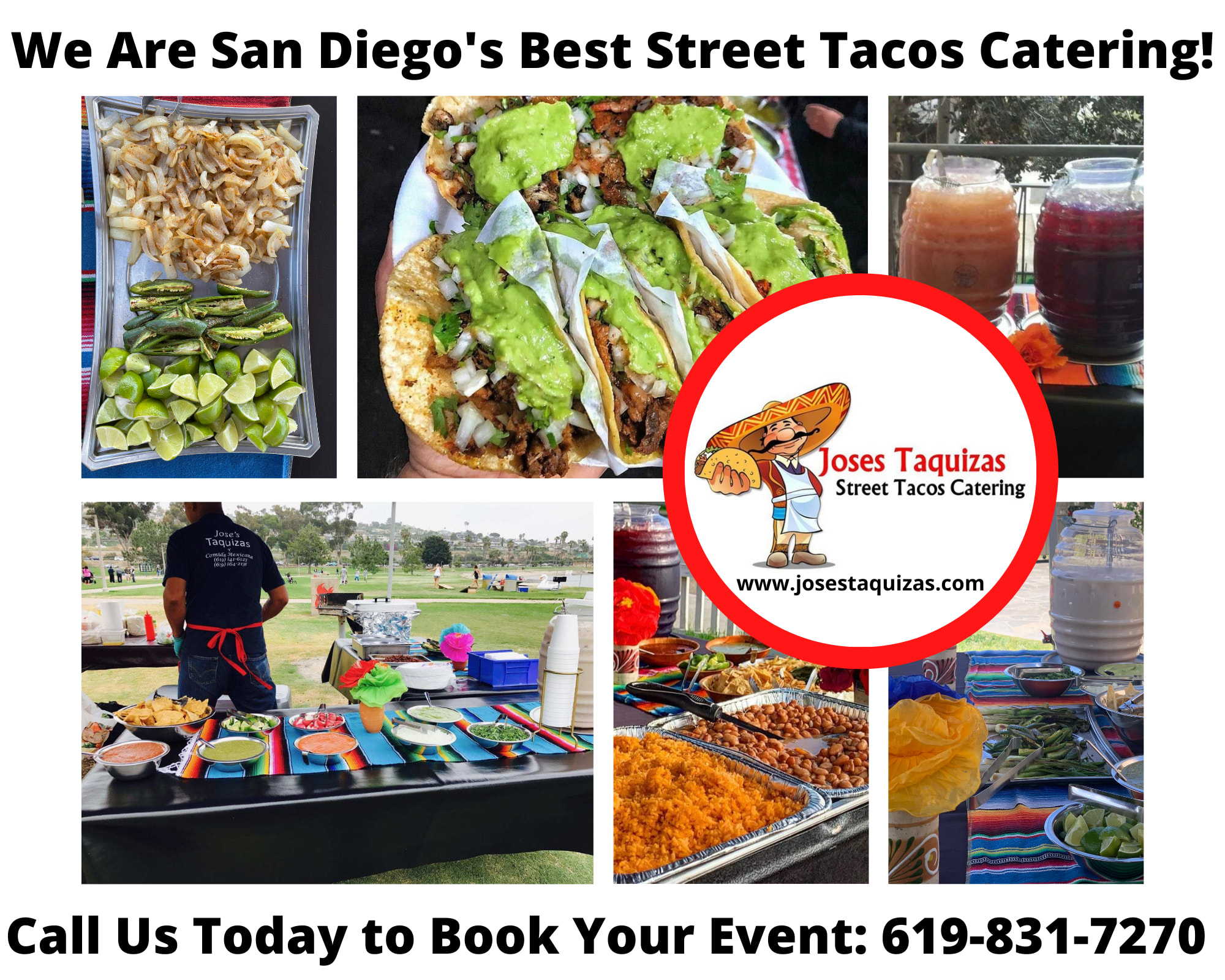 Joses Taquizas; Street Tacos Catering Facebook ad: Street Tacos Catering!