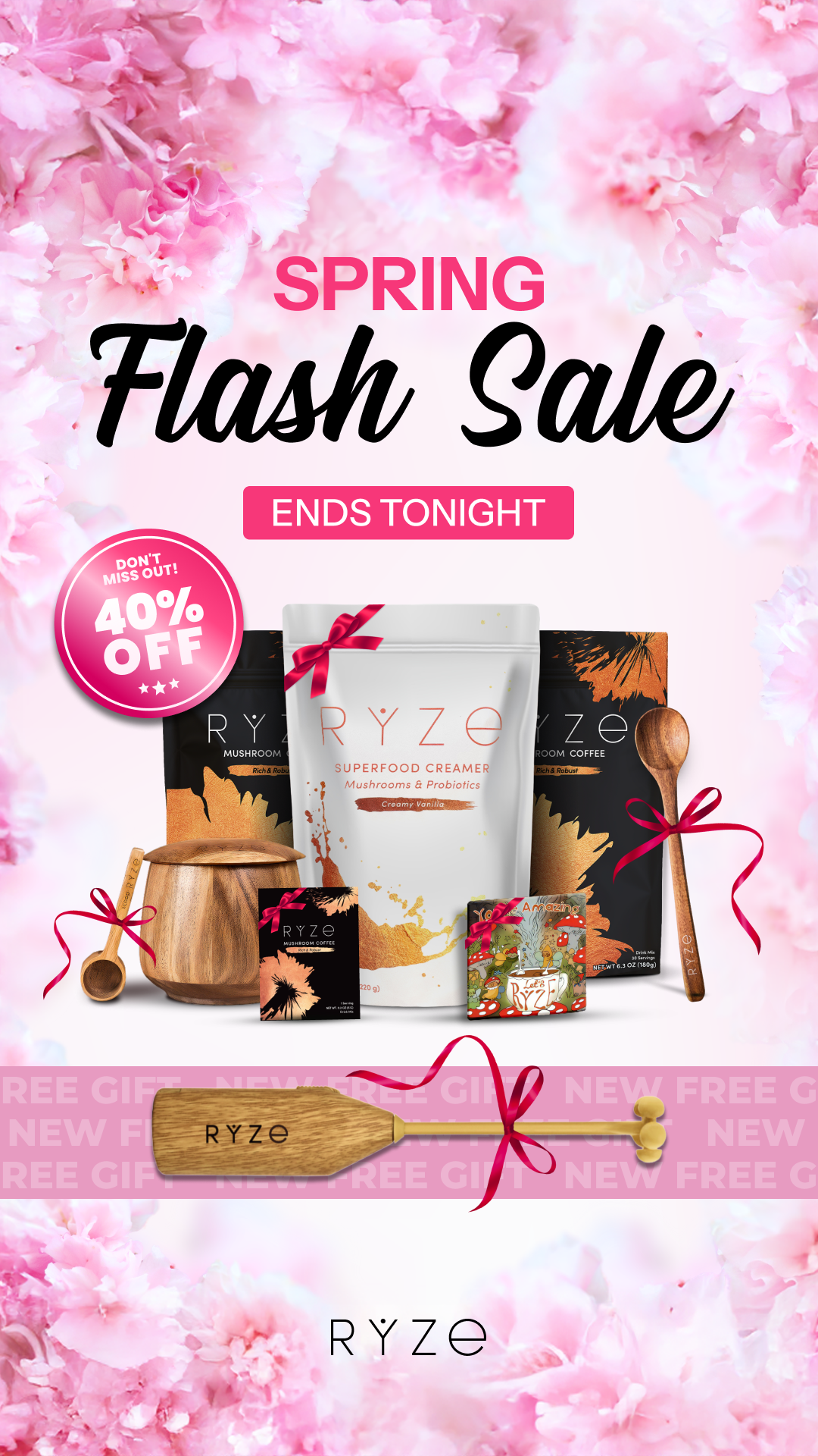 RYZE Superfoods Facebook ad