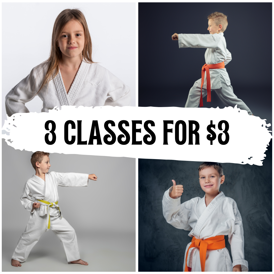 Lake Jackson Taekwondo Facebook ad: 3 MARTIAL ARTS CLASSES FOR ONLY $3
