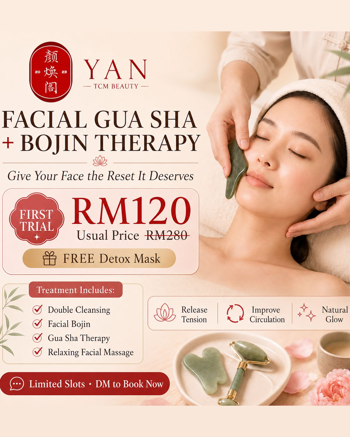 Yan TCM Beauty Facebook ad: First Trial RM120