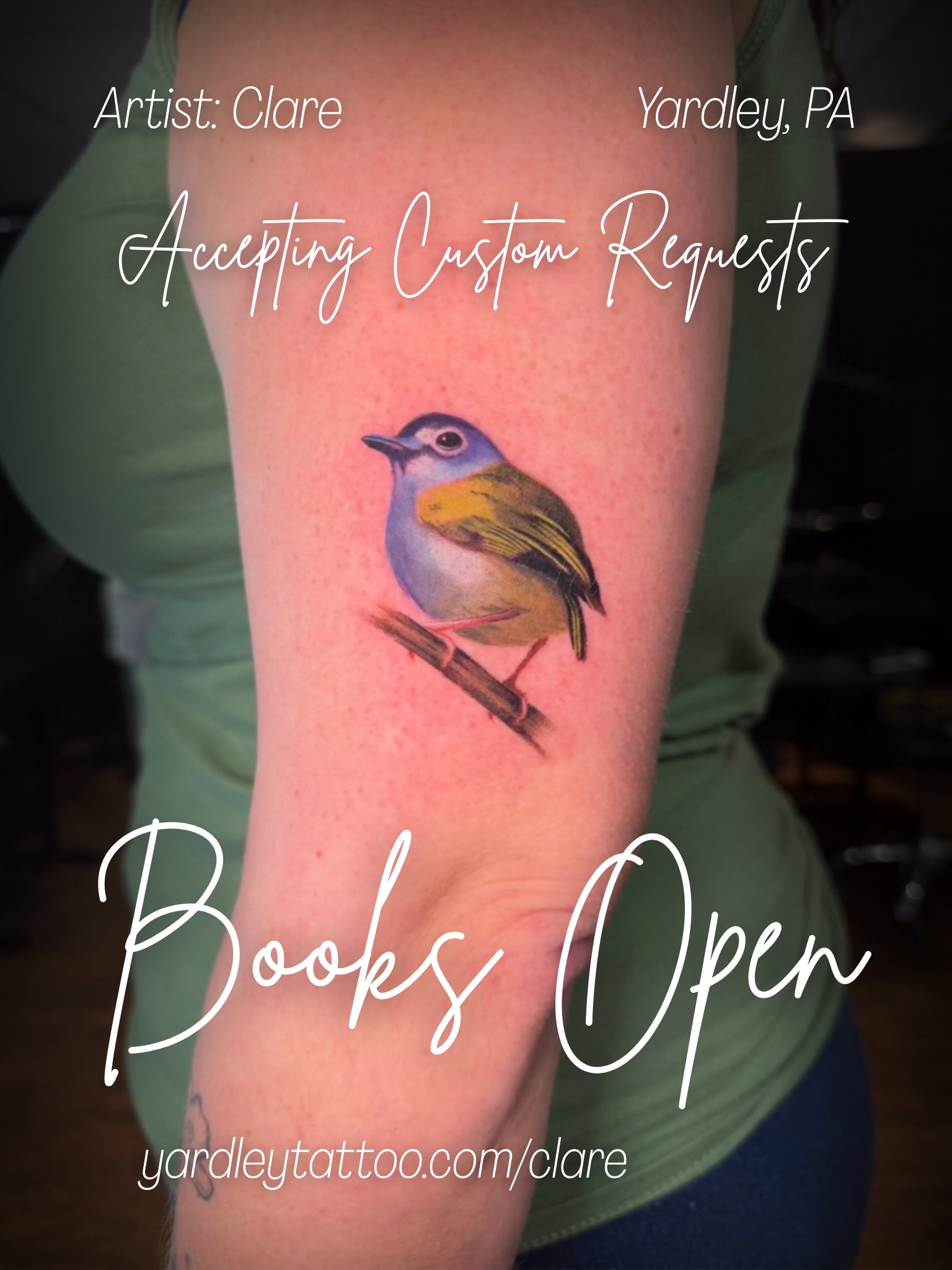 Yardley Tattoo Facebook ad