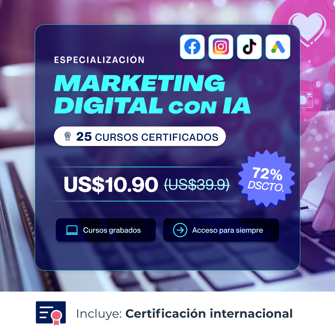 Netzun Facebook ad: Certifícate en Marketing Digital