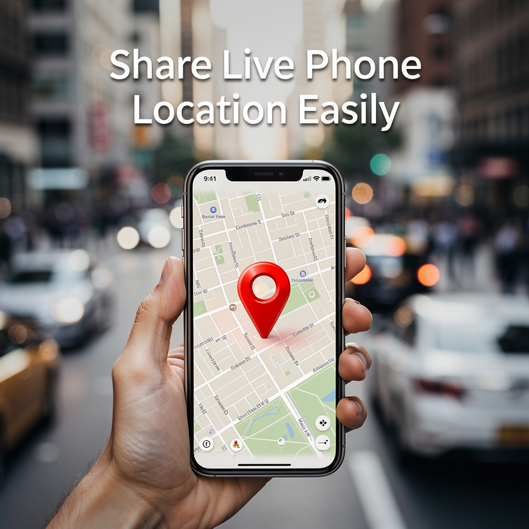 GetSearching Flow Facebook ad: Live Phone Location Sharing App.