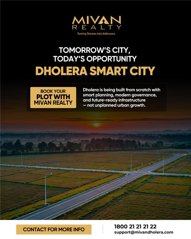 Mivan Realty Developers Facebook ad: Interested in buying a plot in Dholera?
