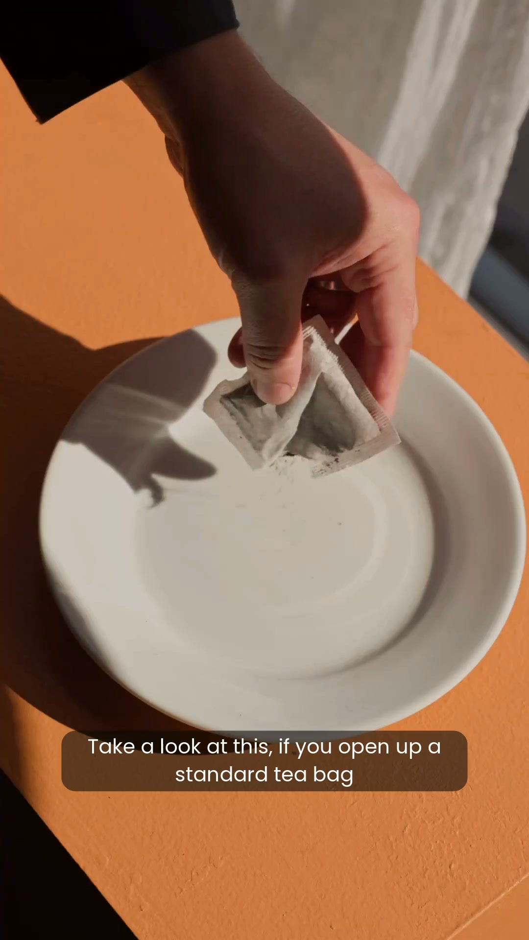 WEBSTER'S TEA Facebook ad: Stop drinking dusty tea bags