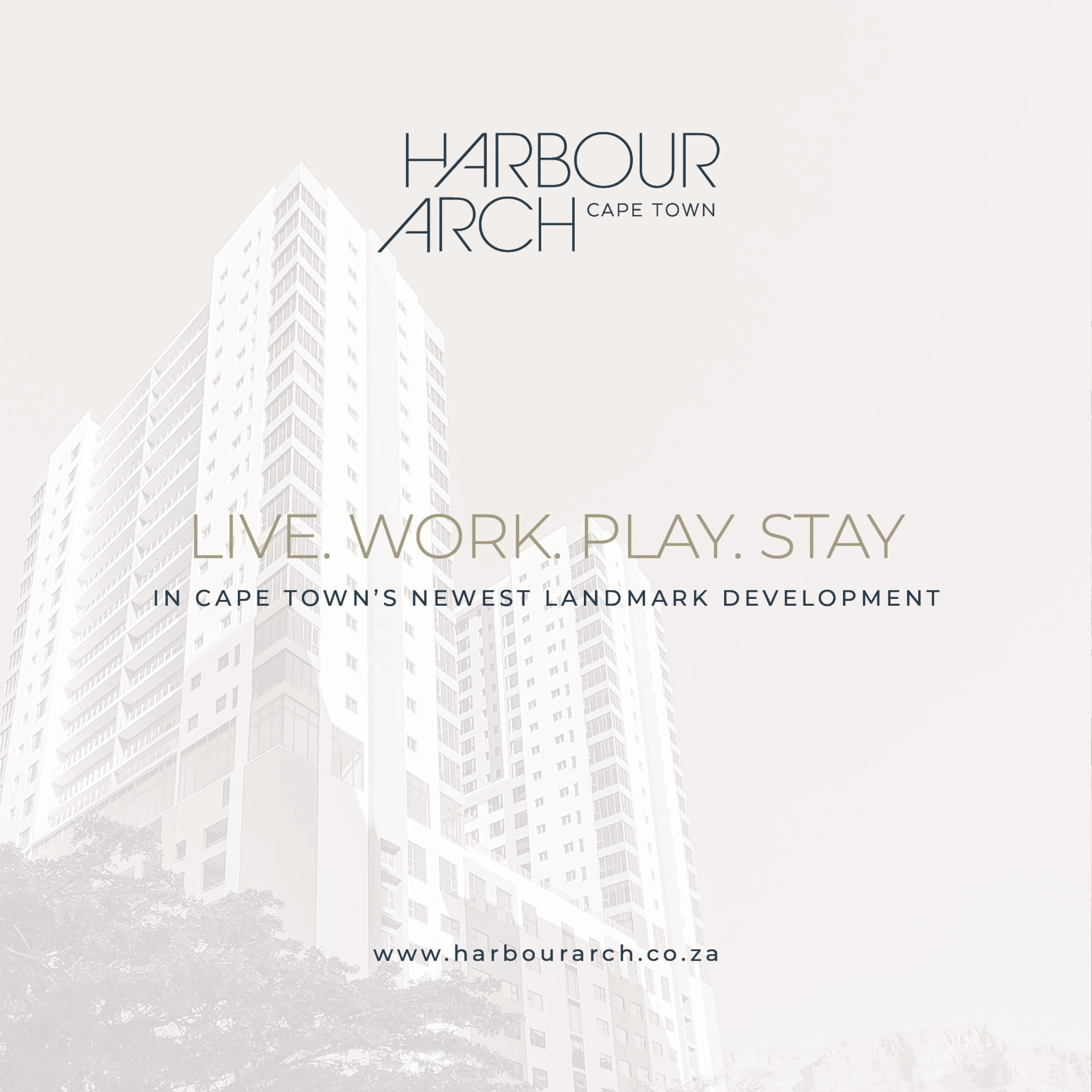 Harbour Arch Facebook ad: Live, work, and play at Harbour Arch, Cape…