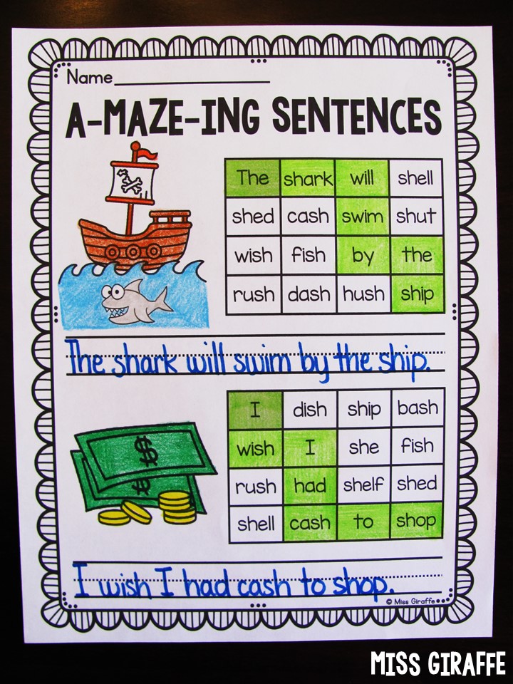 Miss Giraffe Facebook ad: A-Maze-ing Sentences BUNDLE!