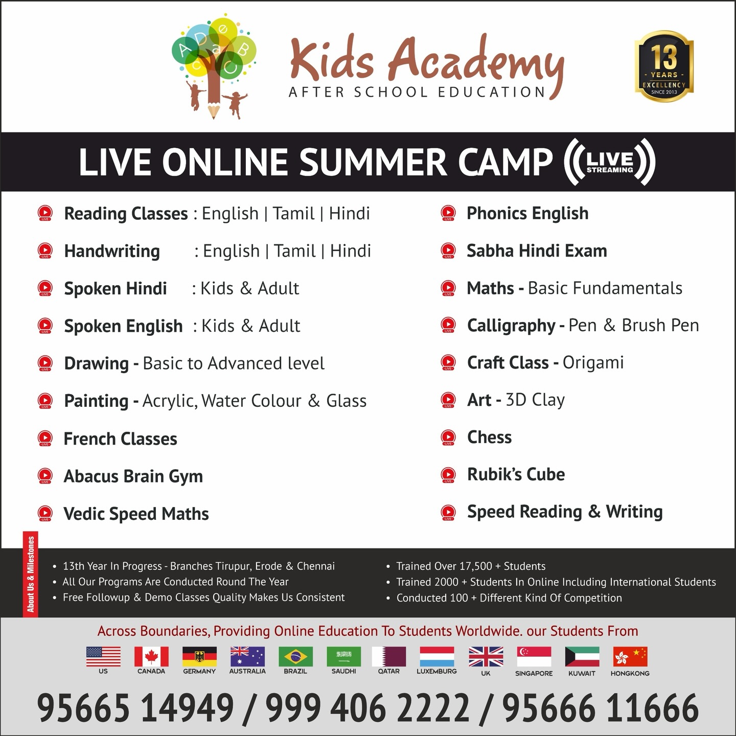Kids Academy Facebook ad