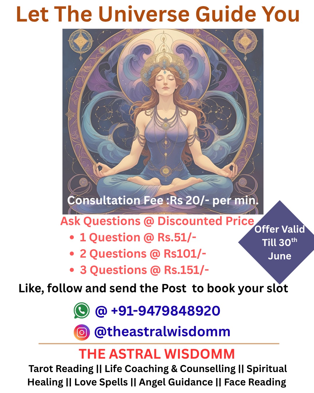 theastralwisdomm Facebook ad: Need Clarity in your life?