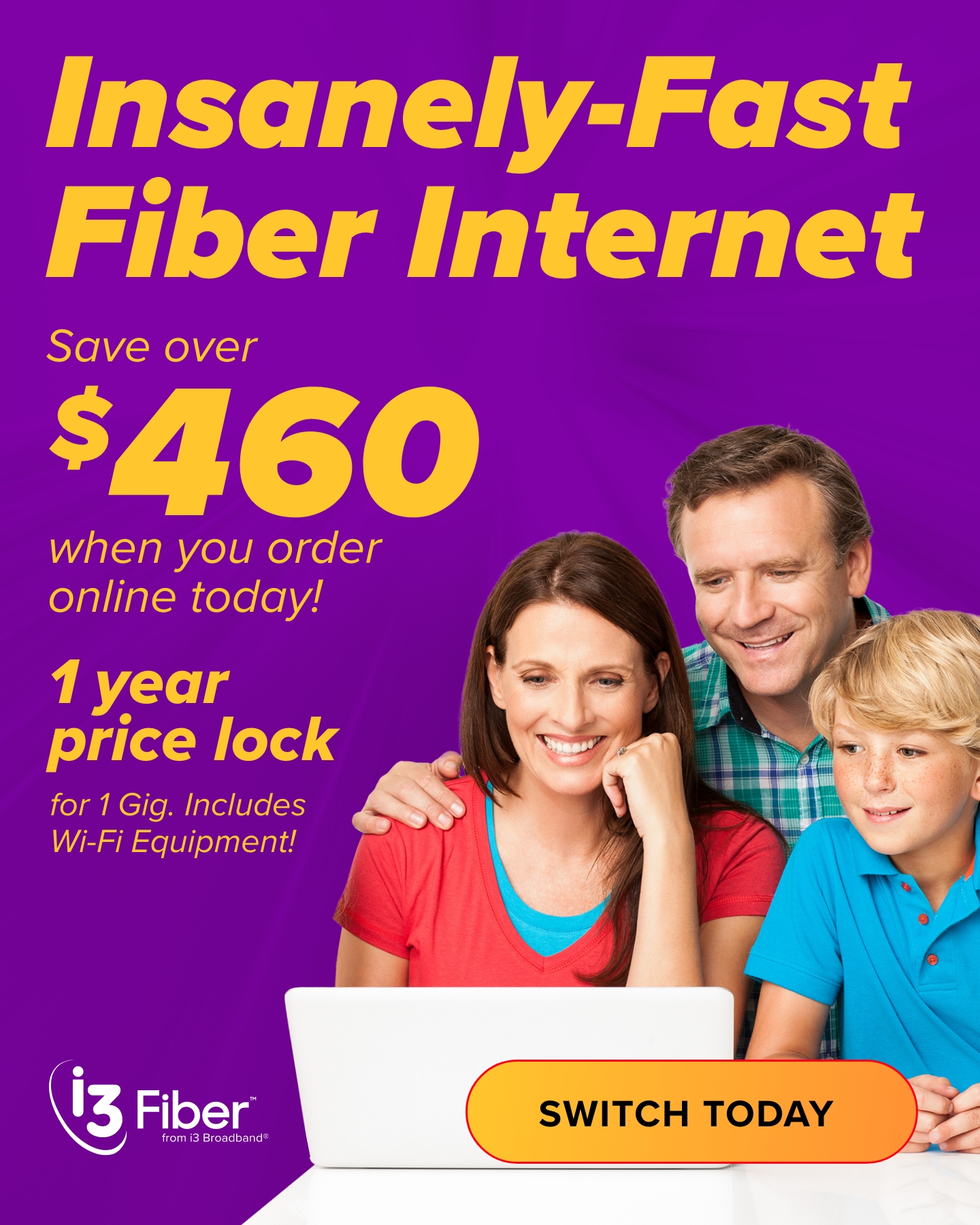 i3 Broadband Facebook ad