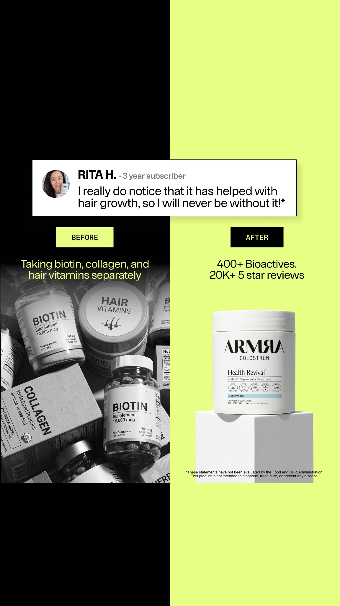 ARMRA Facebook ad
