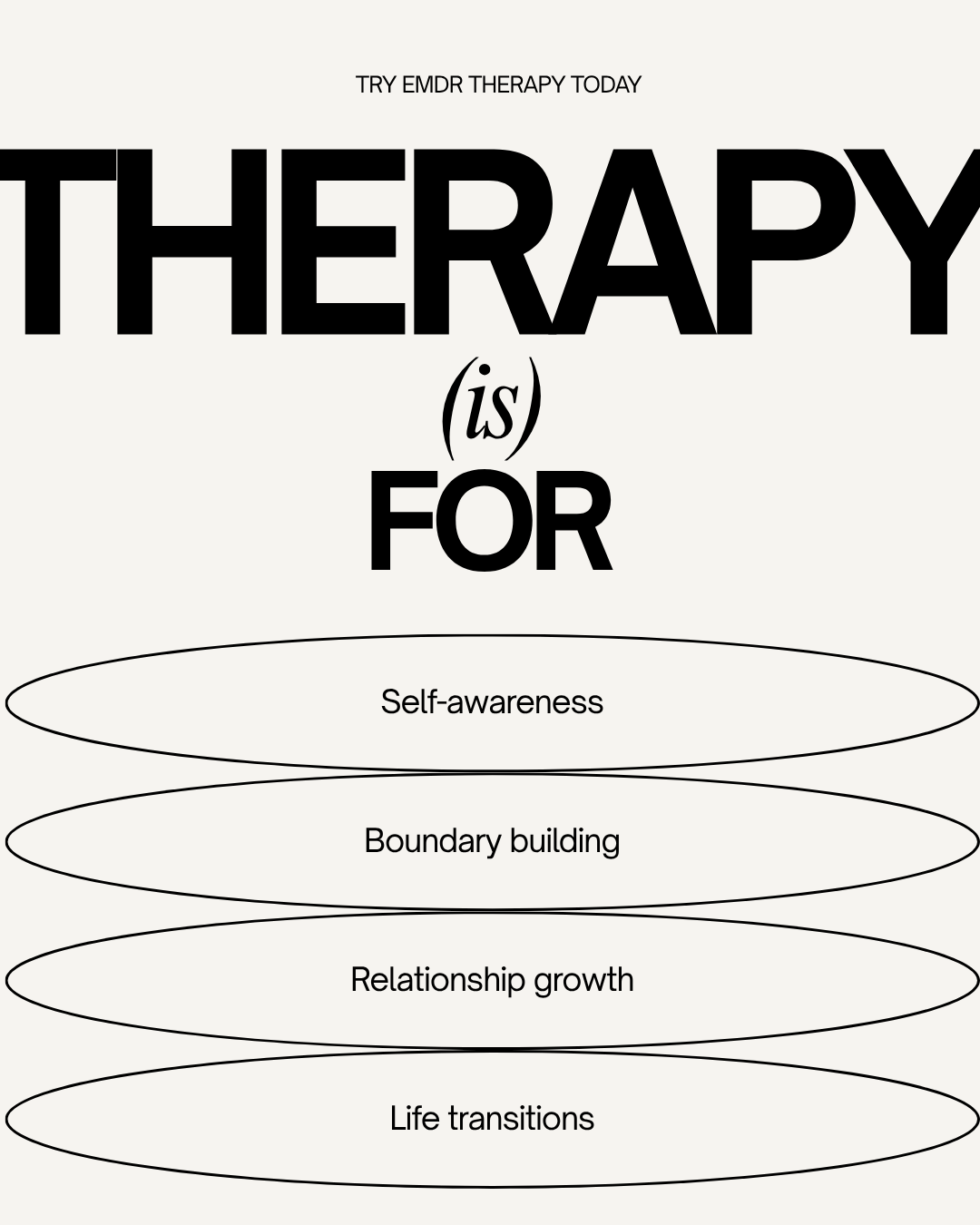 Therapy With Iya Facebook ad: EMDR Therapy. No waitlist.