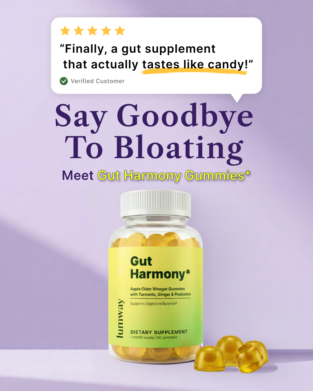 Lumway Facebook ad: Don’t Settle for Heavy Stomach & Bloating After Meals