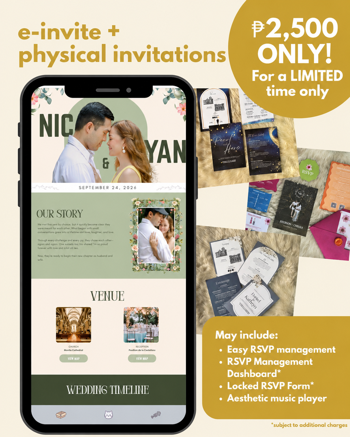 Sininglikha Facebook ad: Invitation Package: Digital + Printed