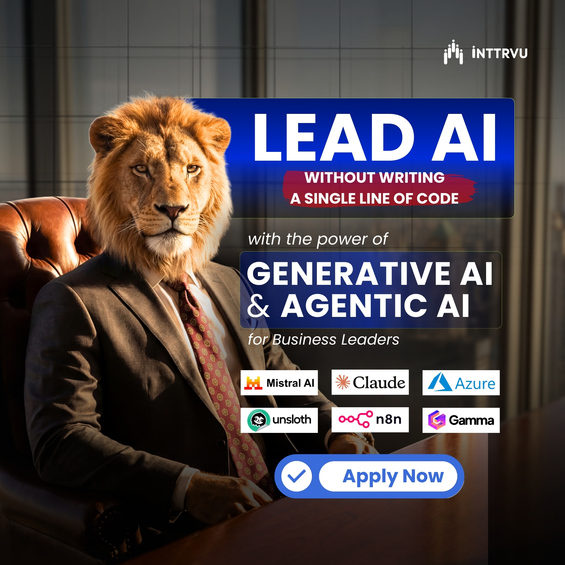 inttrvu.ai Facebook ad: AI Leadership Program for Senior Professionals
