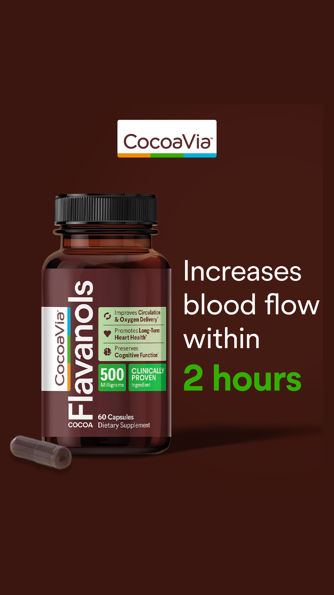 CocoaVia Facebook ad from Apr 23, 2026