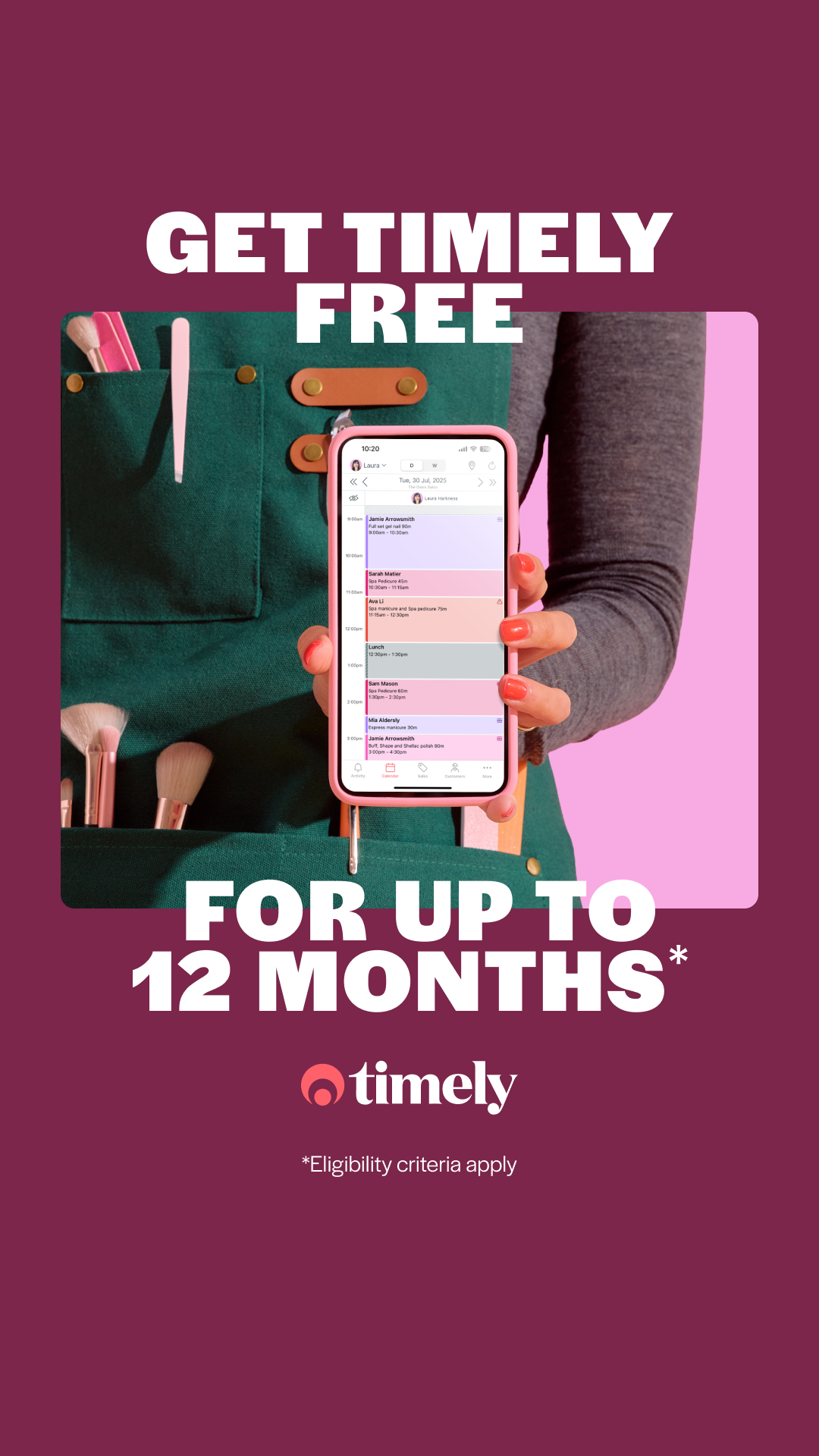 Timely Appointment Software Facebook ad