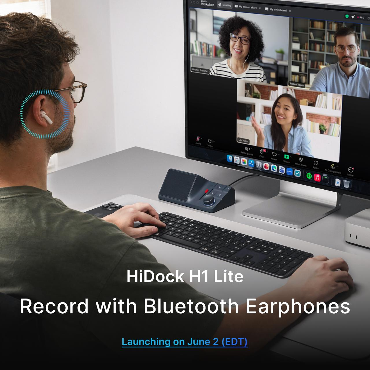 HiDock Facebook ad: Reserve Launch Special $20 off. Free Shipping.
