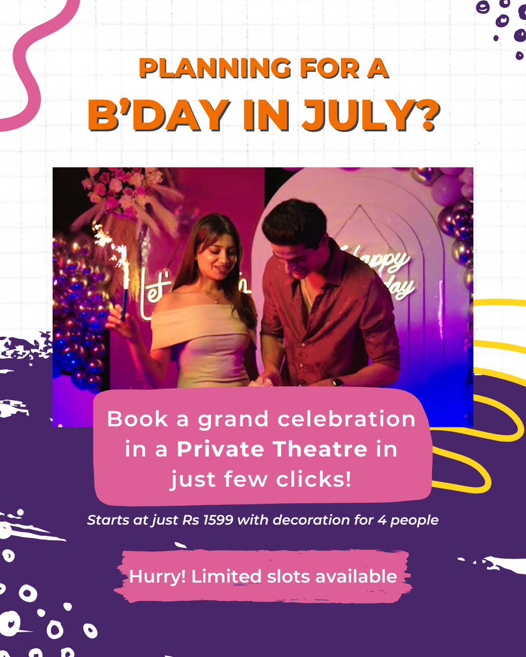 The Binge Town - Private Celebrations Facebook ad