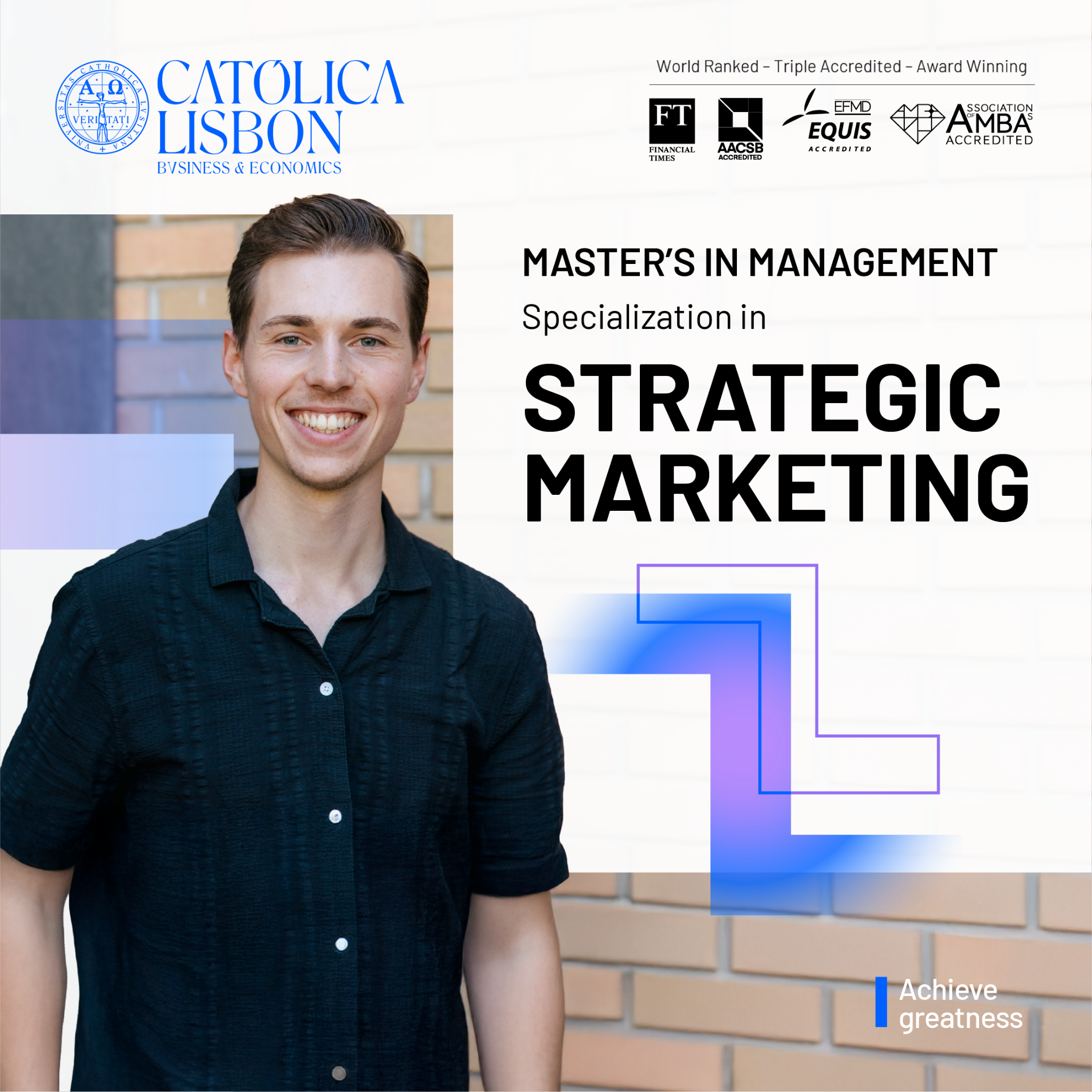 Católica Lisbon School of Business & Economics Facebook ad: From Tech and E-commerce to Consulting and Marketing…
