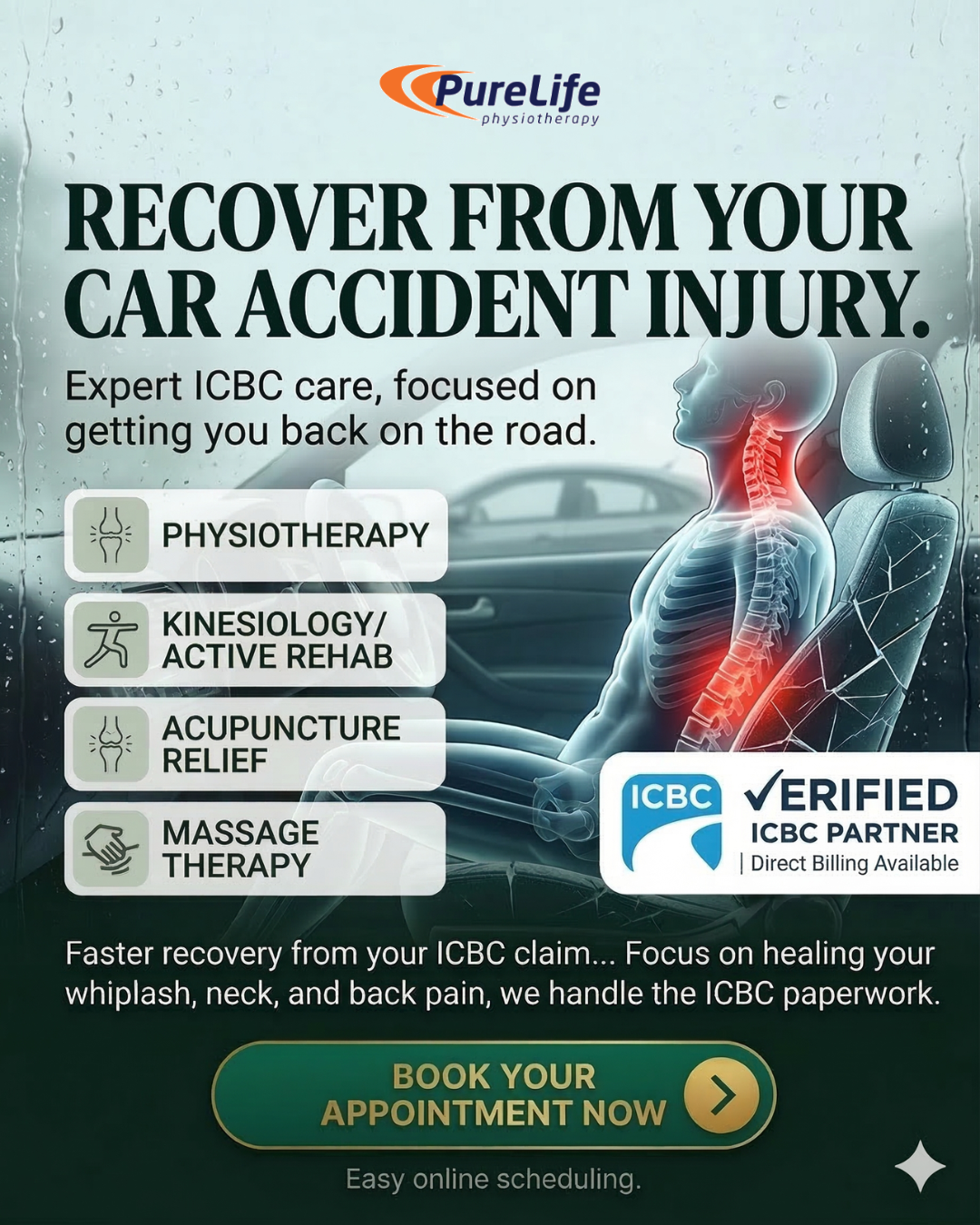 Pure Life Physiotherapy Facebook ad