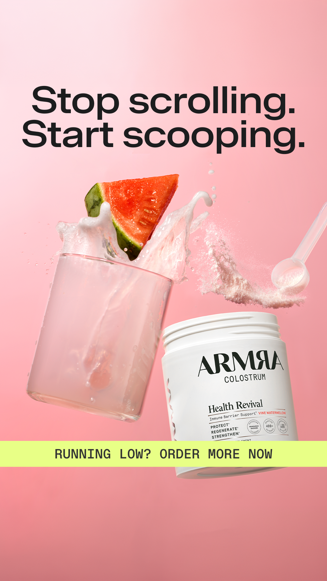 ARMRA Facebook ad