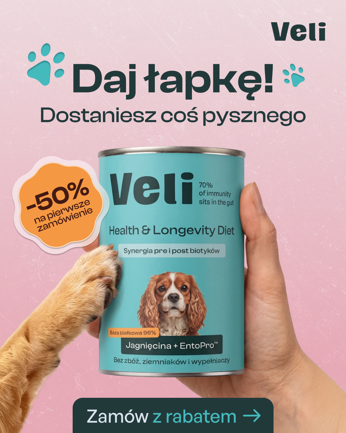 VeliPet Facebook ad