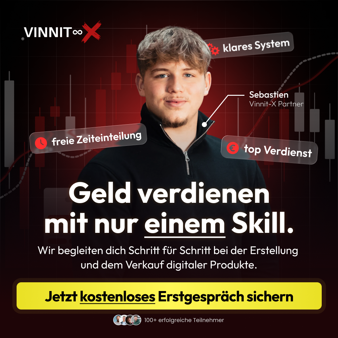 Vinnit-X Facebook ad: Dein Kontostand sollte nicht von deiner Arbeitszeit abhängen