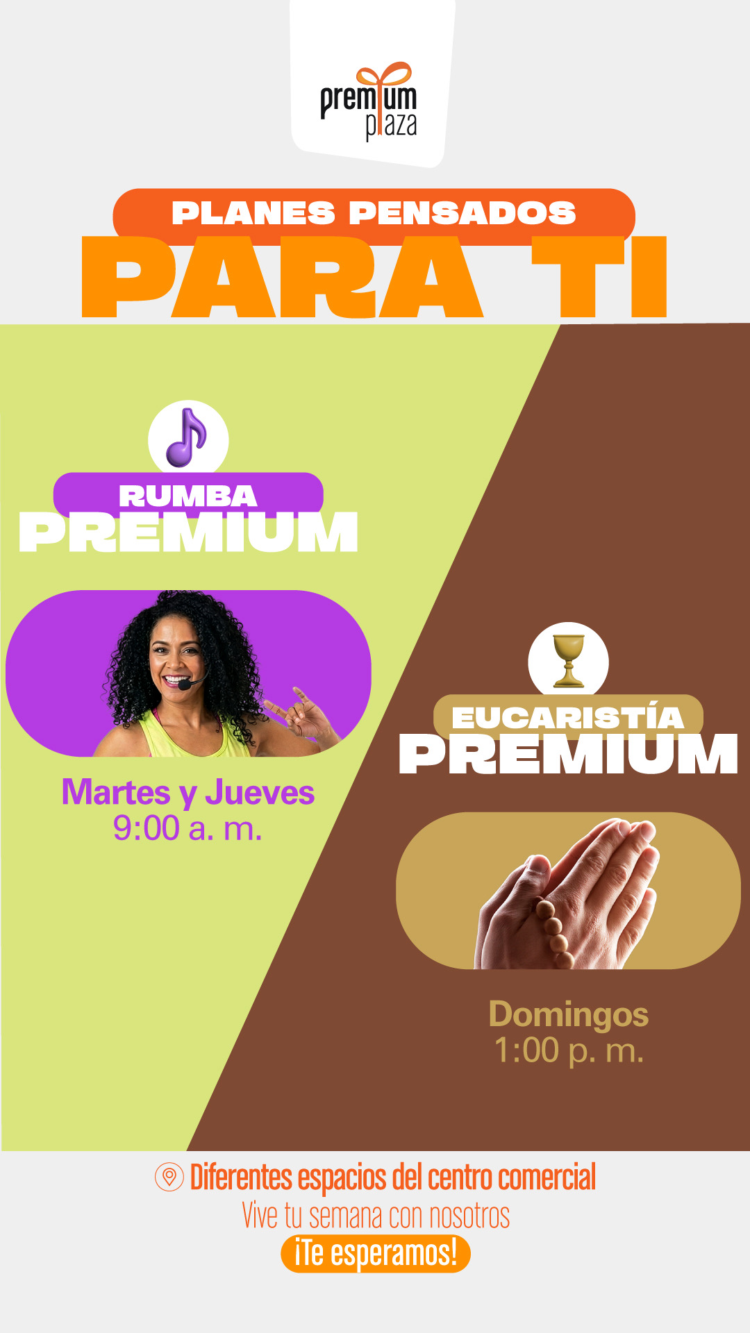 Centro Comercial Premium Plaza Facebook ad: ¡Tu semana en Premium Plaza tiene de todo!