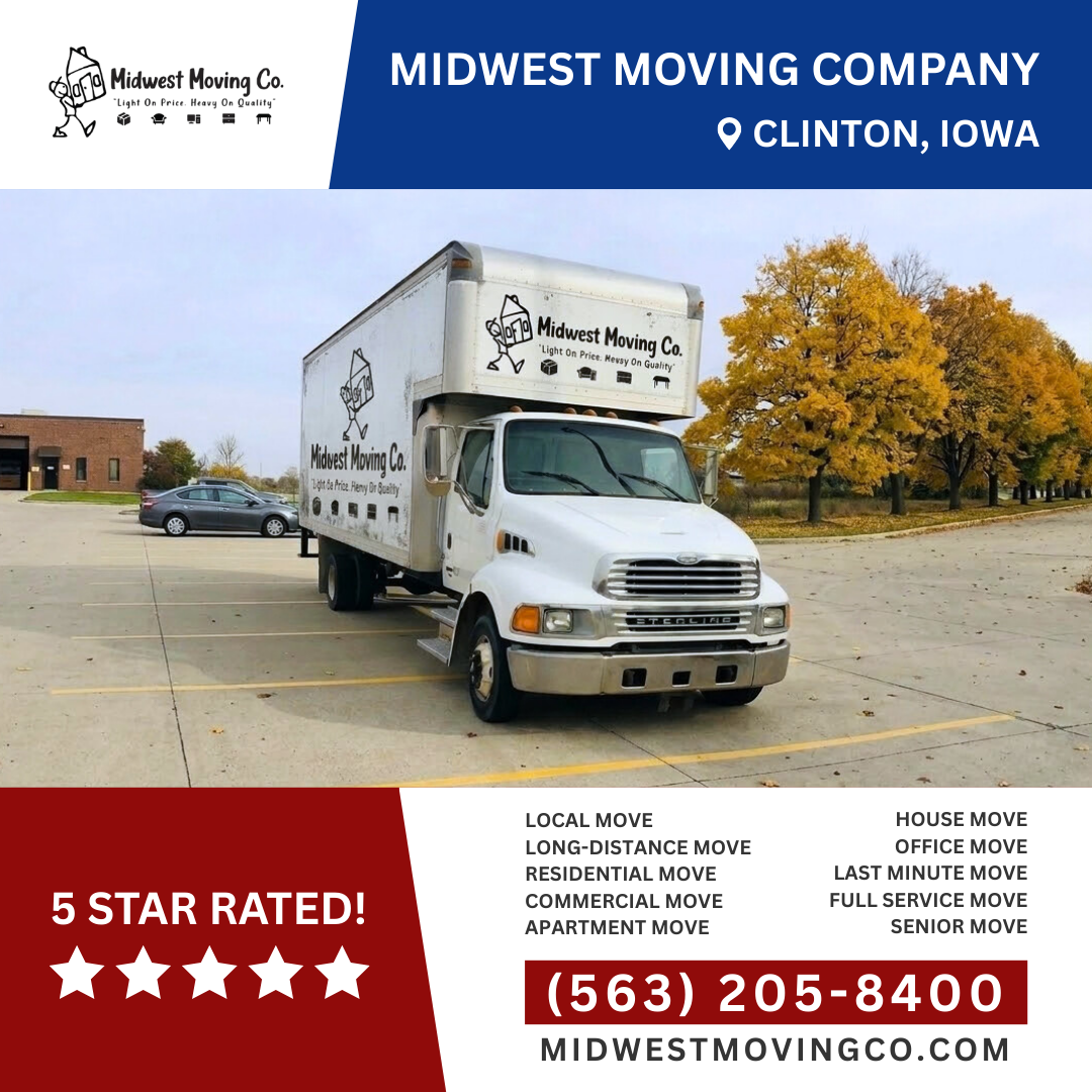 Midwest Moving Company Facebook ad from Mar 6, 2026