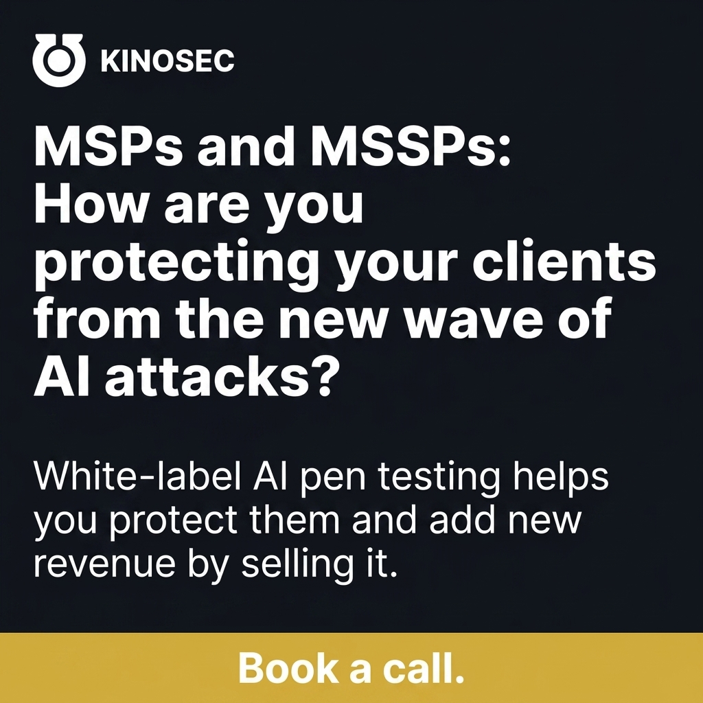 KinoSec Facebook ad: MSPs: Add New Revenue From Your Existing Clients