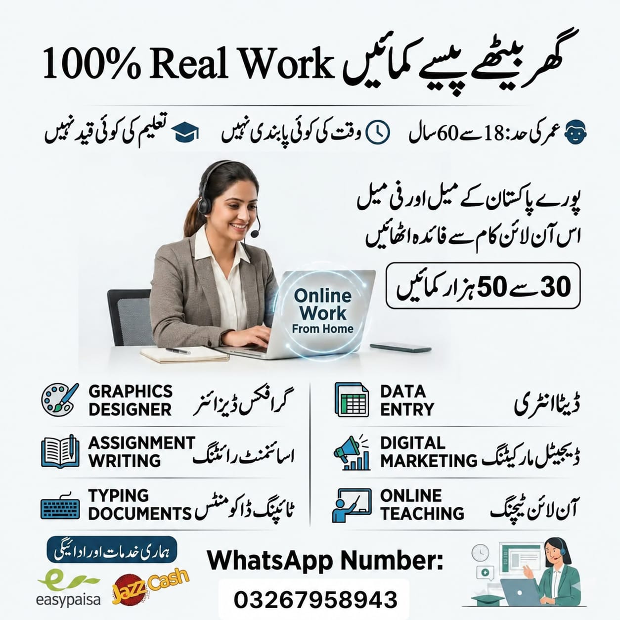 Digital Upwork Facebook ad: Fill his form