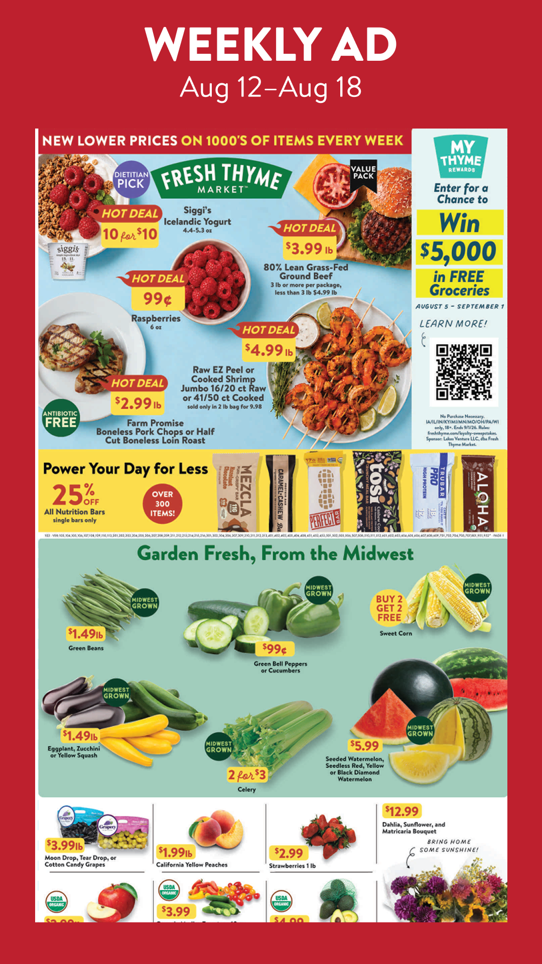Fresh Thyme Market Facebook ad