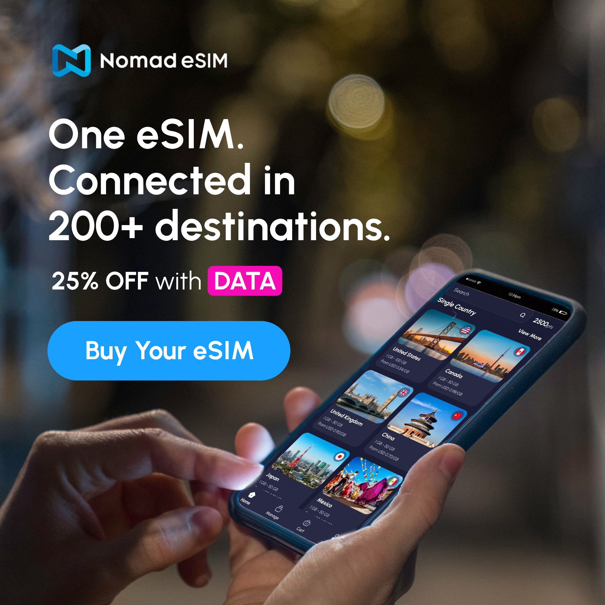 Nomad Esim Facebook ad