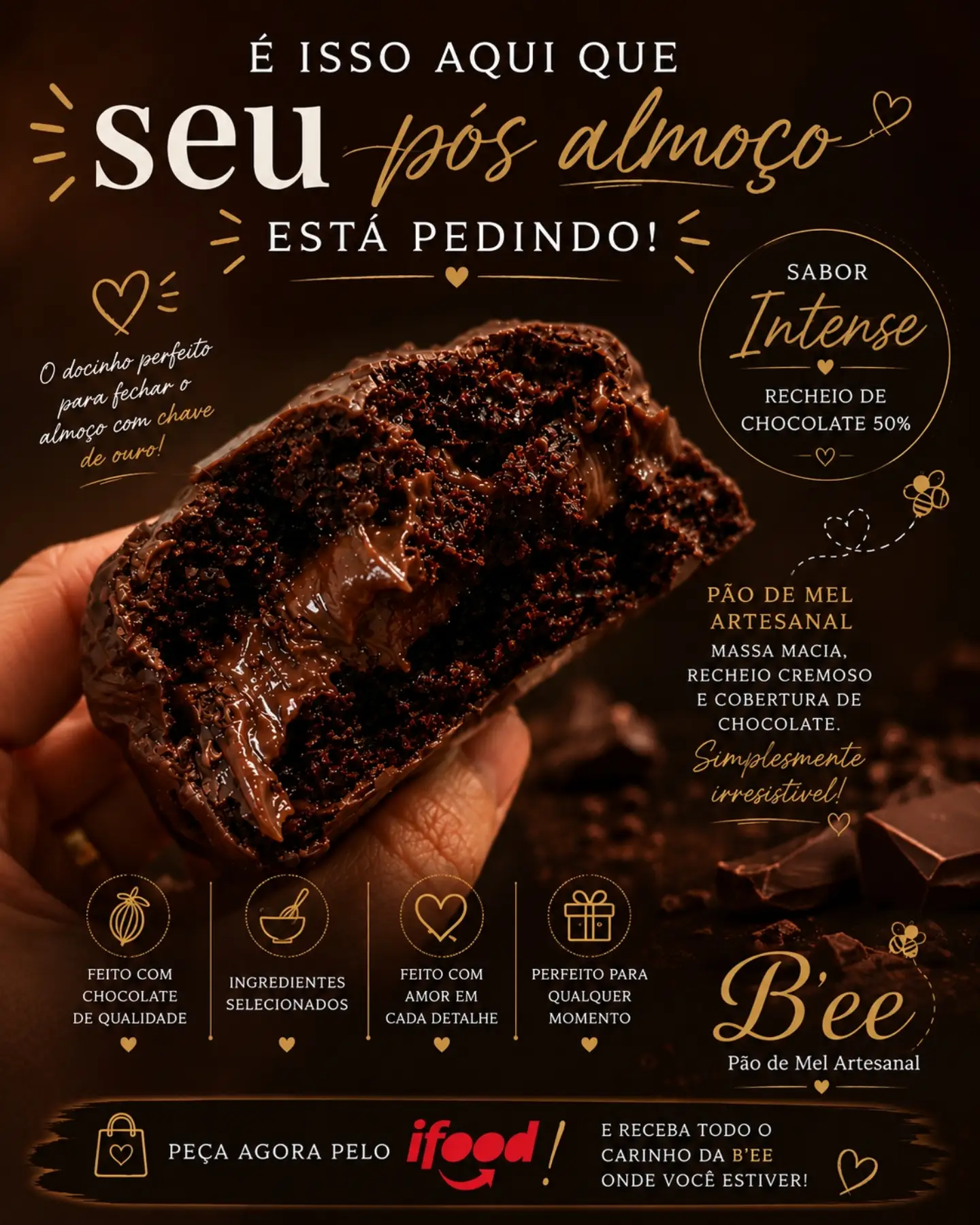 bee.apucarana Facebook ad: É ISSO AQUI QUE SEU PÓS-ALMOÇO ESTÁ PEDINDO!