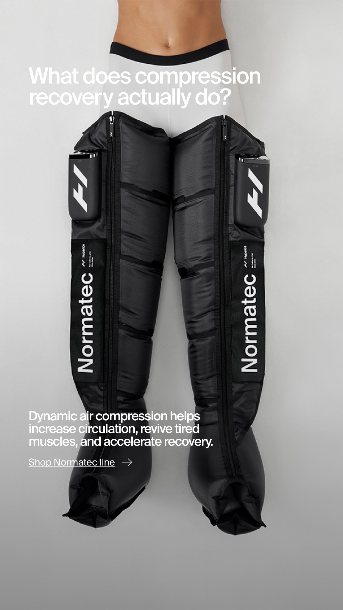 Hyperice Facebook ad: Take recovery to the next level.