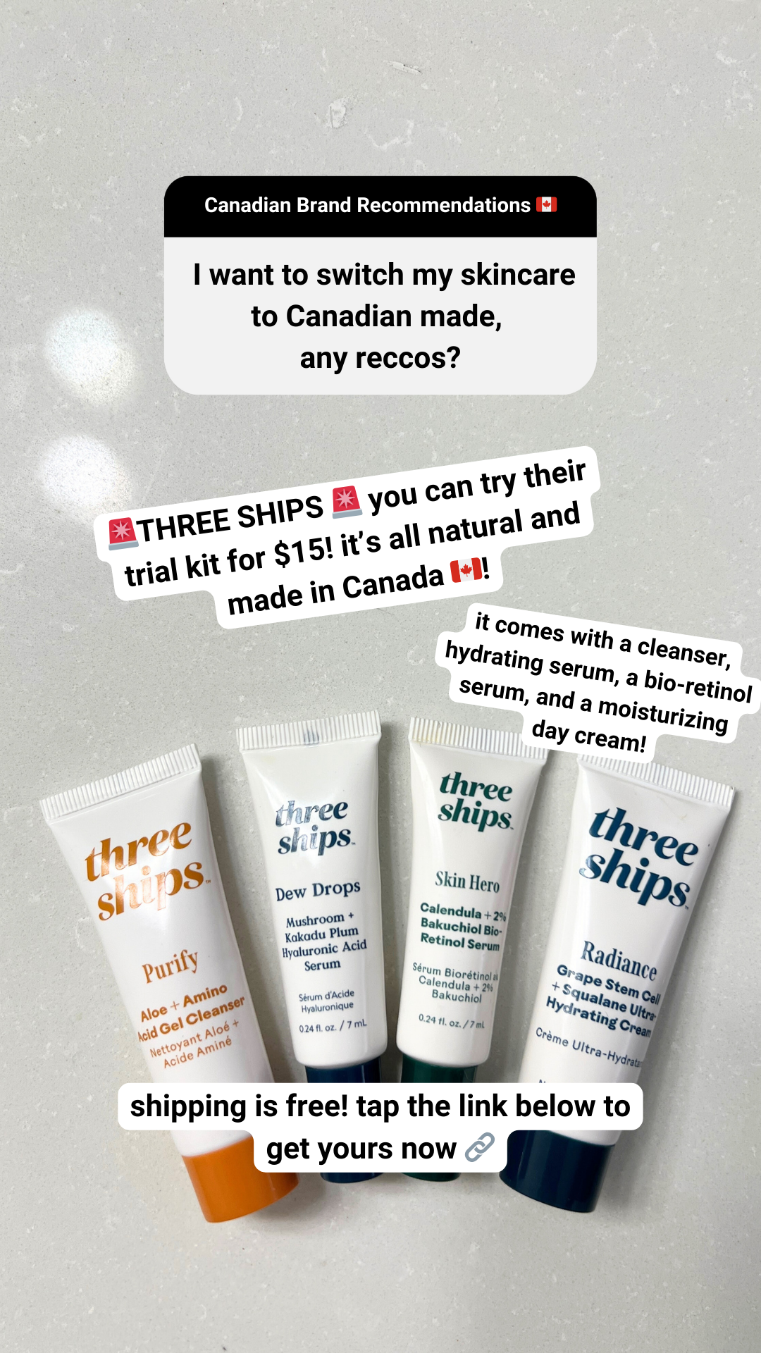 Three Ships Facebook ad