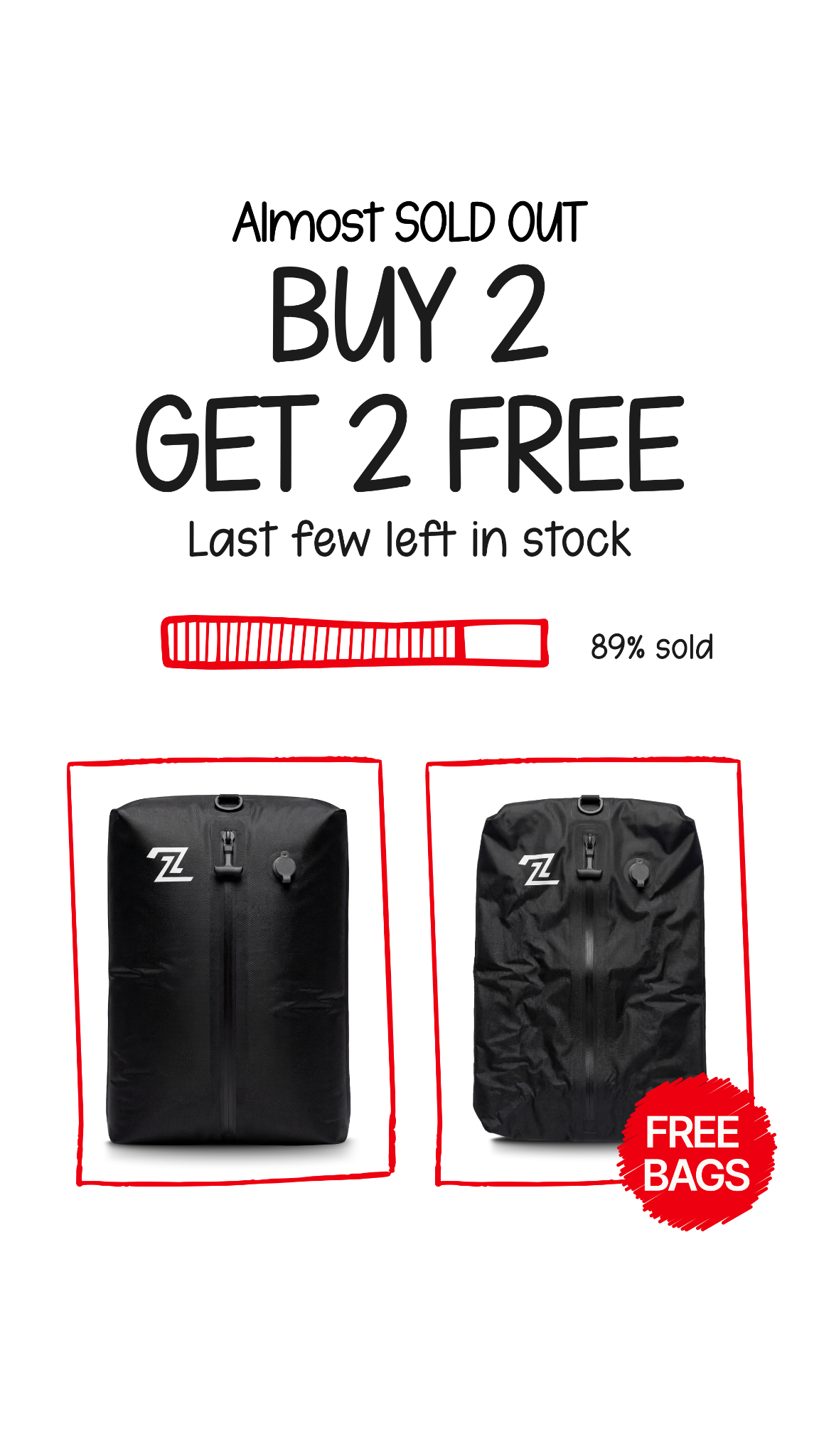 2packbag Facebook ad