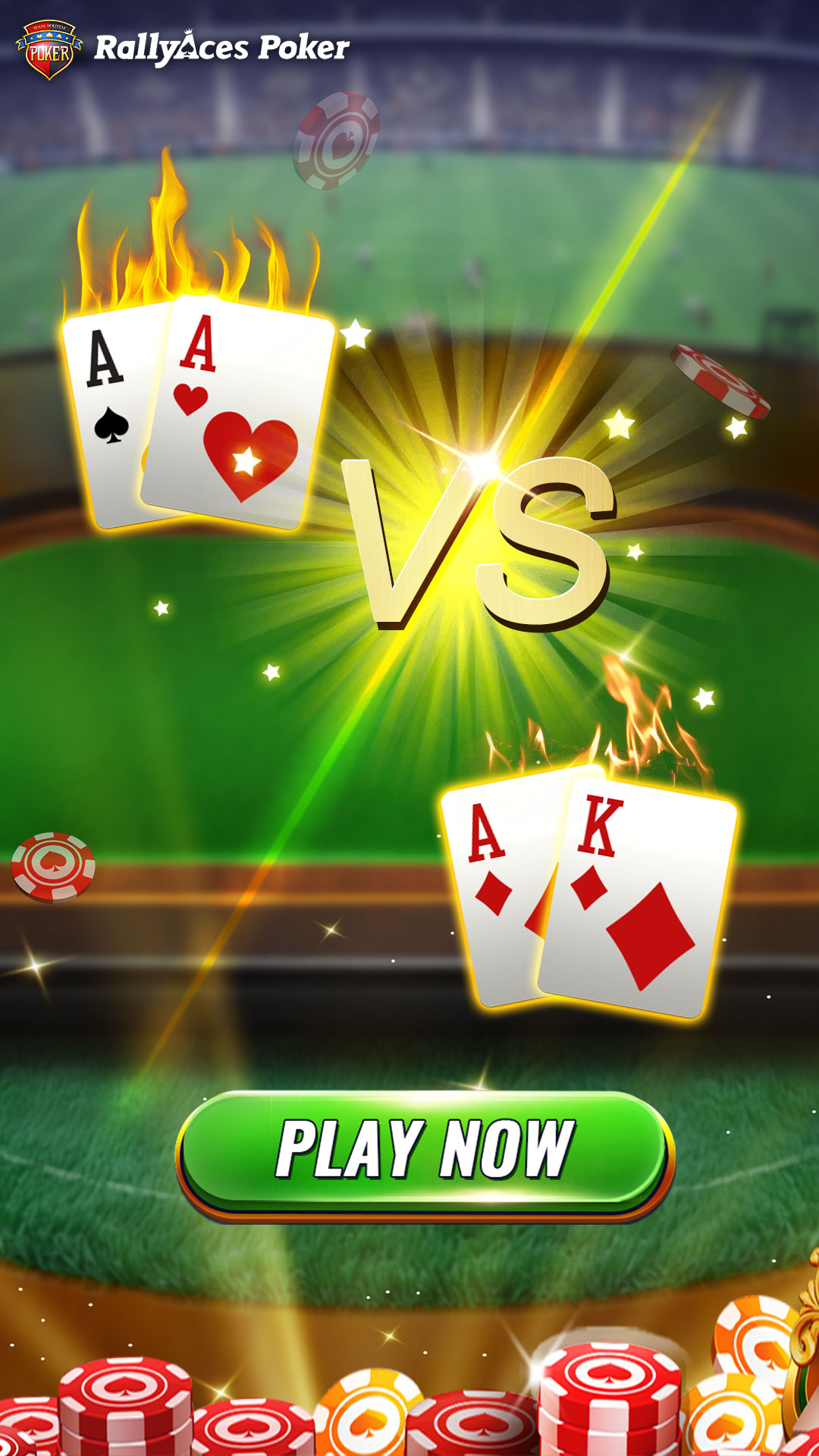 RallyAces Poker Facebook ad