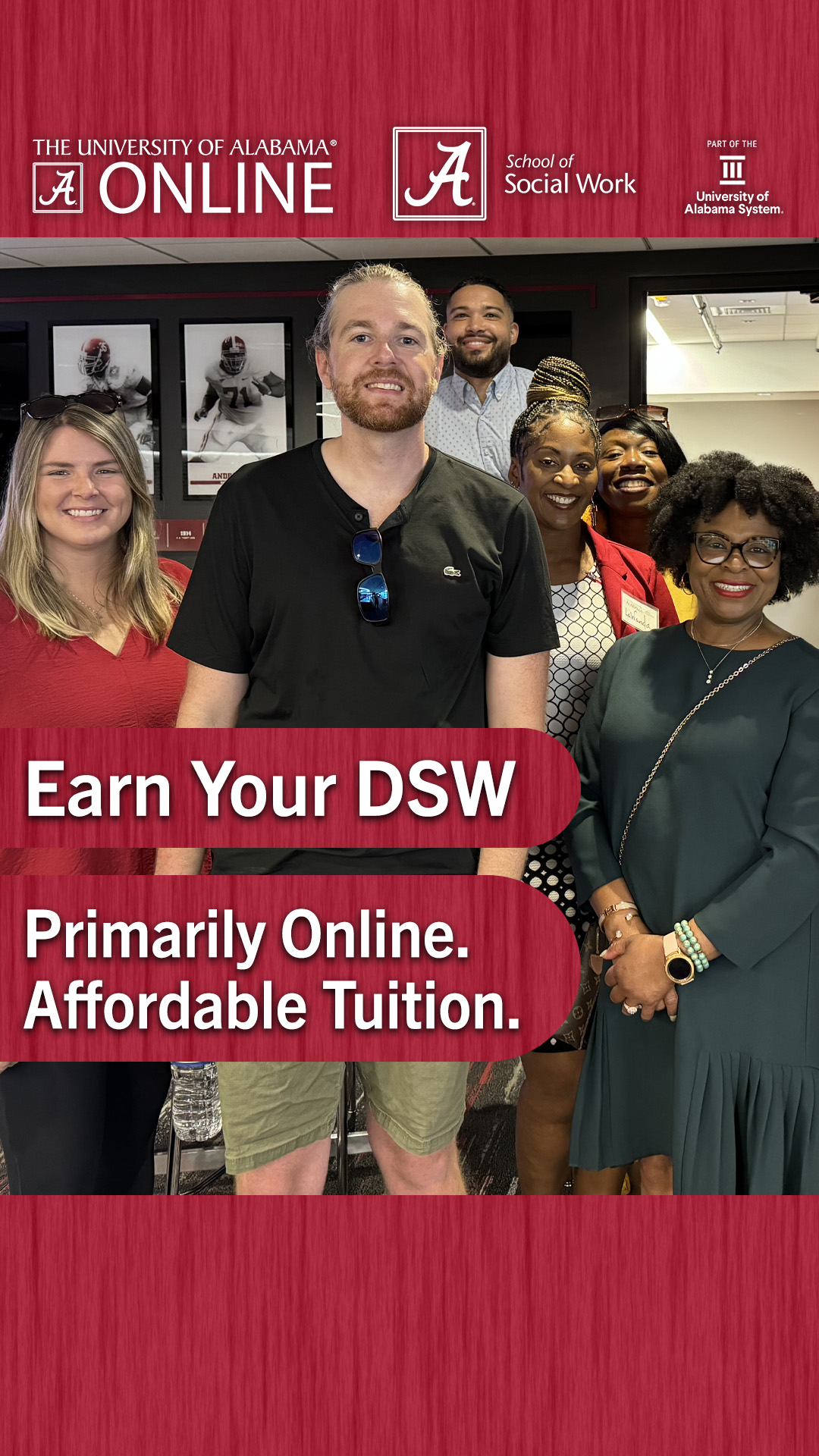 The University of Alabama Online Facebook ad
