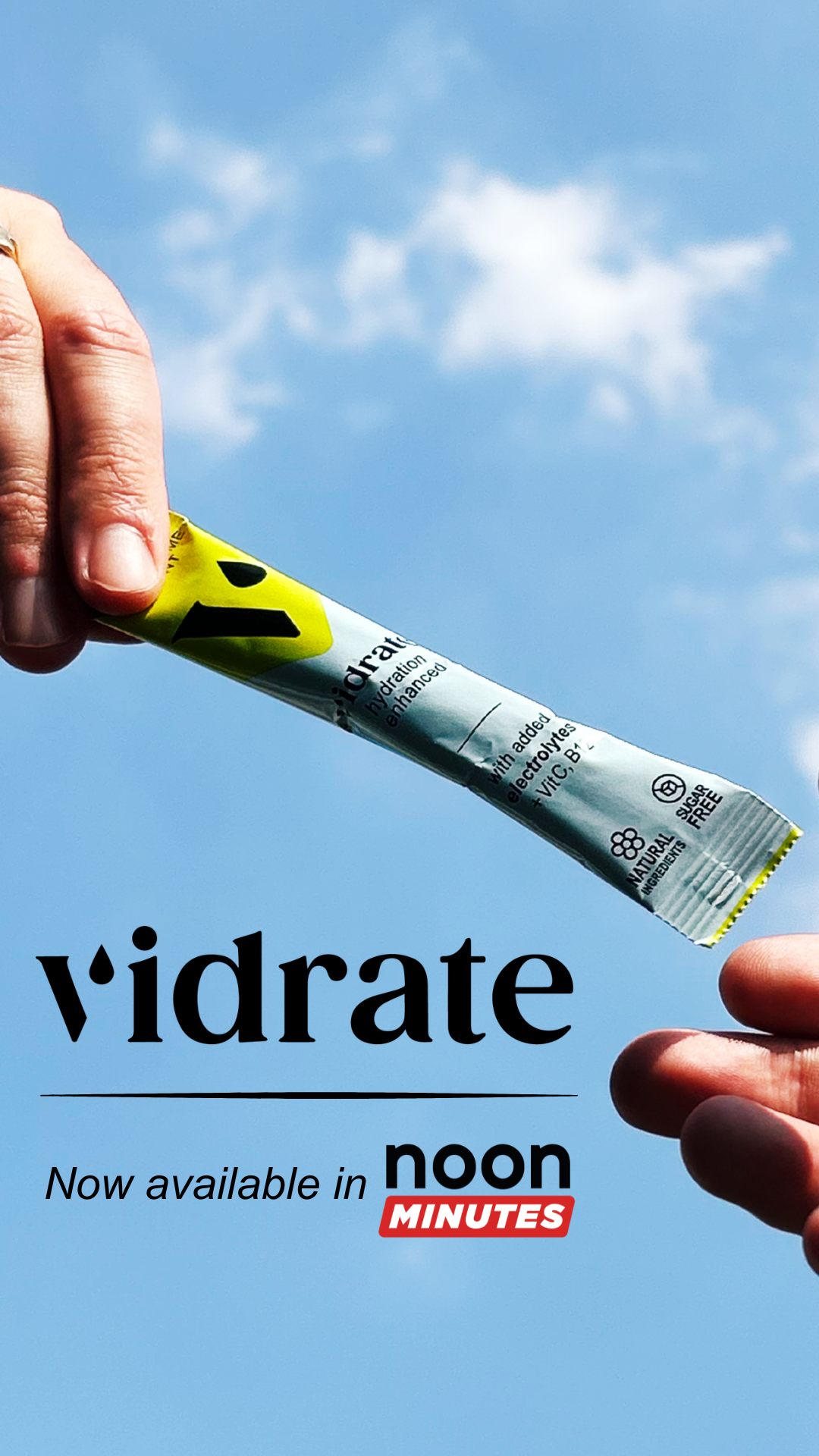 Vidrate Facebook ad: Hydration, upgraded