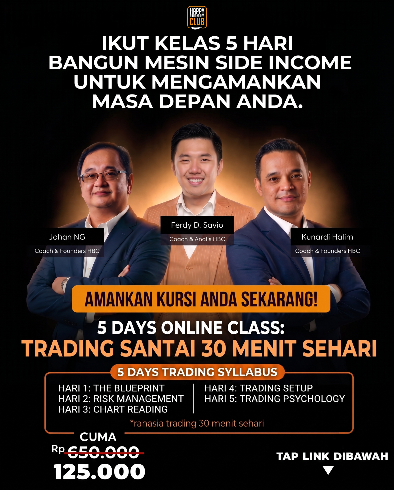 Happy Billionaires Club Facebook ad