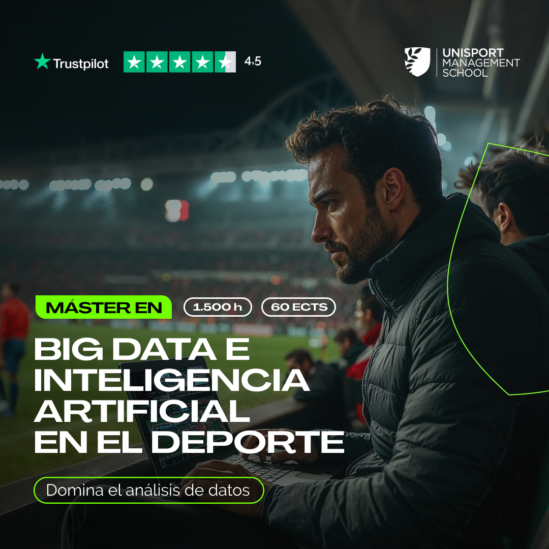 Unisport Management School Facebook ad: Máster en Big Data Deportivo
