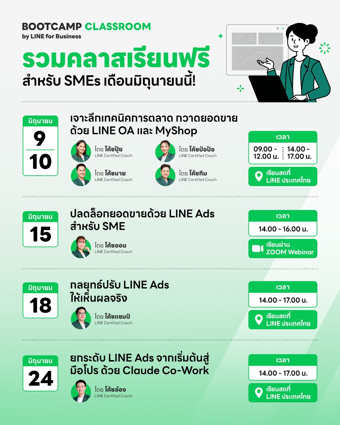LINE for Business Facebook ad