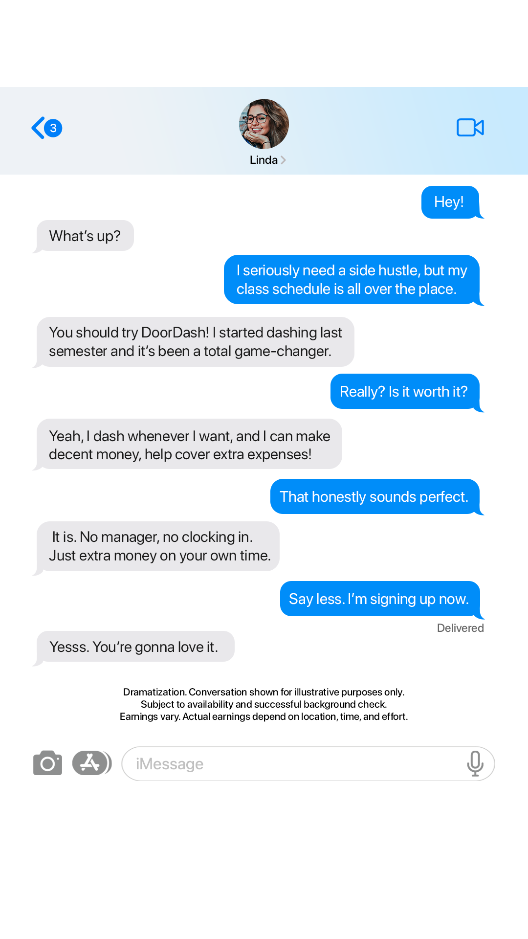 DoorDash Facebook ad