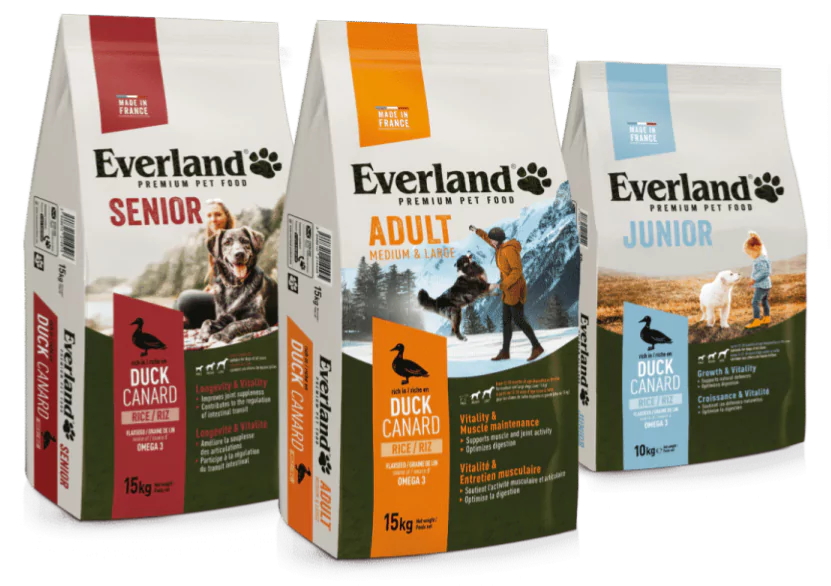 Everland Petfood France Facebook ad from Jan 12, 2026
