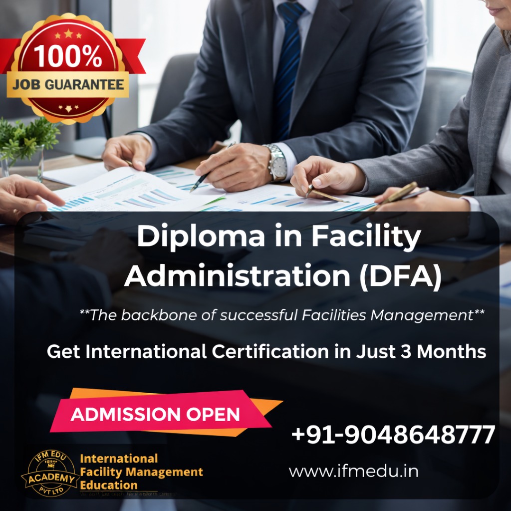 IFM Edu Academy Pvt Ltd Facebook ad: Job-Oriented Diploma in Facility Administration