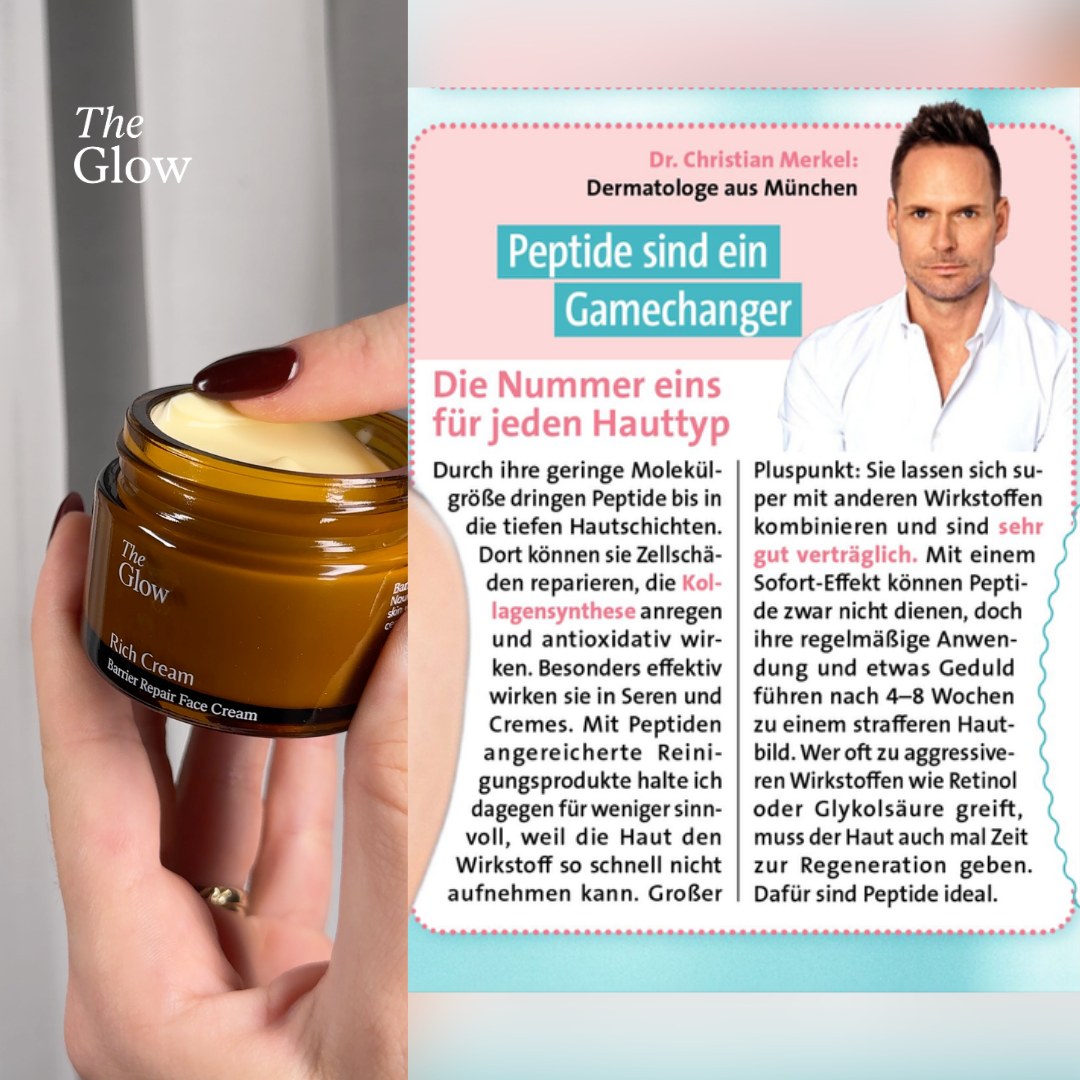 The Glow - Organic Skincare Facebook ad: 15% Rabatt!